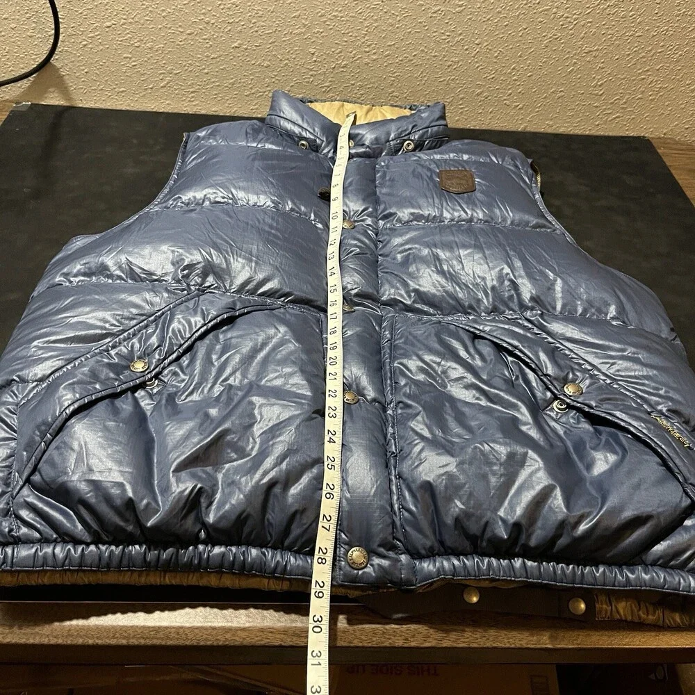 Vintage Polo Ralph Lauren Goose Down Puffer Jacket Hill Alpine Leather Vest 90s